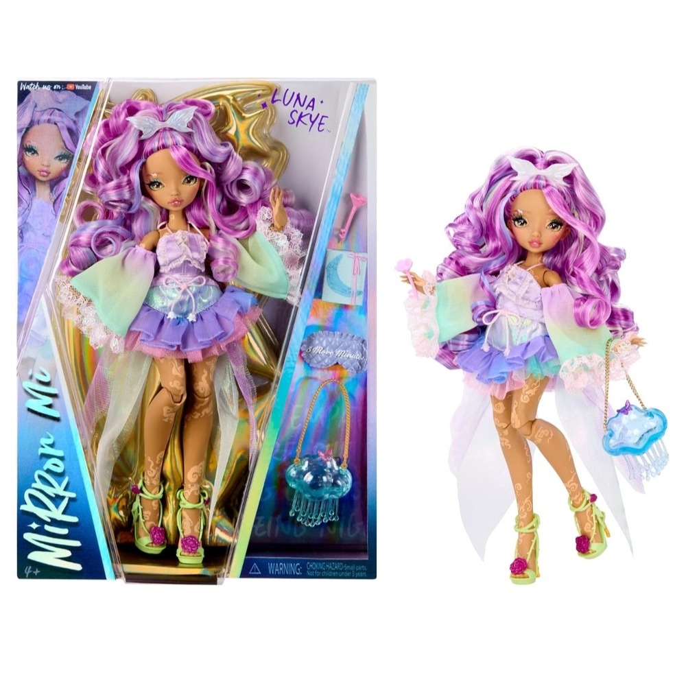 Mirror Mi Luna Skye Fashion Doll 11in Purple Pastel Fantasy Whimsigoth NEW